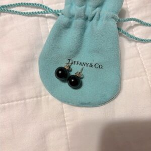 Tiffany & Co. Ball Bead Earrings - Black